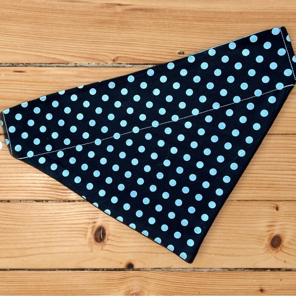 New Red Buffalo Plaid Handmade Reversible Over Collar Dog Bandana XS SM M La… - Picture 4 of 7